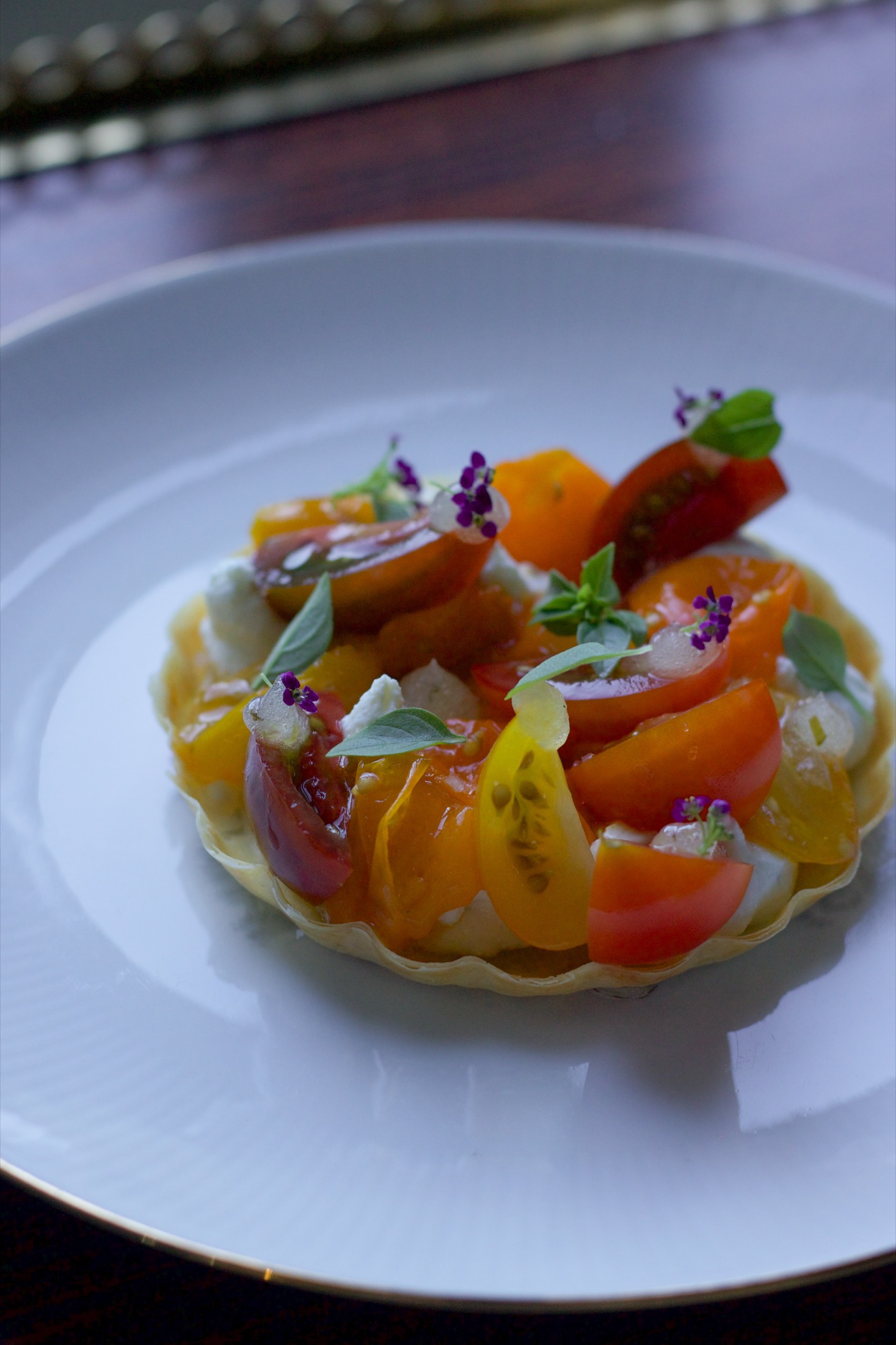 Heirloom tomato tart